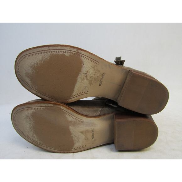 DV Dolce Vita Size 8 M Brown Suede Zip Ankle Fashion Boots Bootie - Picture 9 of 11